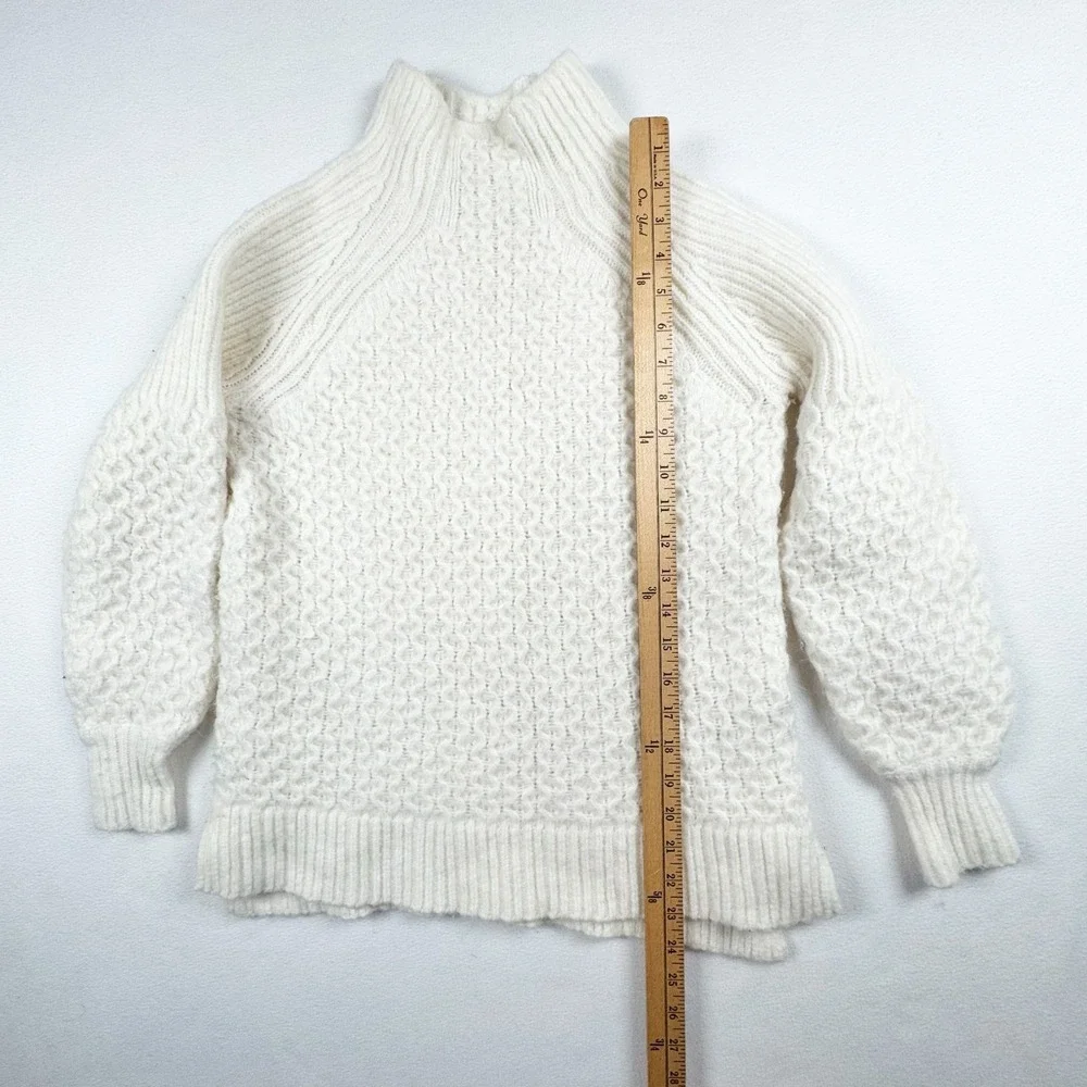 Anthropologie Bia‎ Mock Neck Tunic Sweater Cream Size XS - Picture 9 of 10